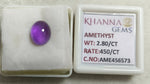 Load image into Gallery viewer, 2.80/CT Natural Amethyst Gemstone with Govt. Lab Certificate