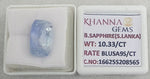 Load image into Gallery viewer, 10.33/CT Natural Blue Sapphire with Govt Lab Certificate-16625S208565