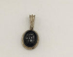 Load image into Gallery viewer, 12.20/GM BLACK STAR SILVER PENDANT (525.00)
