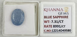 Load image into Gallery viewer, 7.31/CT Natural Blue Sapphire with Govt Lab Certificate-12214D49580