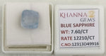 Load image into Gallery viewer, 7.60/CT Natural Blue Sapphire with Govt Lab Certificate-12313D49916