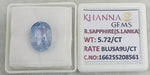 Load image into Gallery viewer, 5.72/CT Natural Blue Sapphire with Govt Lab Certificate-16625S208561