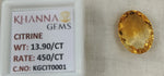Load image into Gallery viewer, 13.90/Carat Natural Triangular Citrine Stone-450