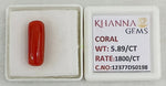 Load image into Gallery viewer, 5.89/CT Natural Red Coral With Govt. Lab Certificate-12377D50198