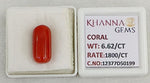 Load image into Gallery viewer, 6.62/CT Natural Red Coral With Govt. Lab Certificate-12377D50199