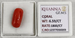 Load image into Gallery viewer, 6.59/CT Natural Red Coral With Govt. Lab Certificate-12377D50203