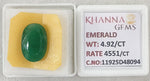 Load image into Gallery viewer, 4.92/CT Natural Panna Stone with Govt. Lab Certificate-11925D48094