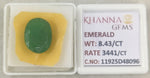 Load image into Gallery viewer, 8.43/CT Natural Panna Stone with Govt. Lab Certificate-11925D48096