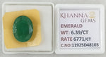 Load image into Gallery viewer, 6.39/CT Natural Panna Stone with Govt. Lab Certificate-11925D48103