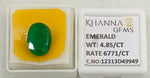 Load image into Gallery viewer, 4.85/CT Natural Panna Stone with Govt. Lab Certificate-12313D49949