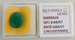 Load image into Gallery viewer, 6.64/CT Natural Panna Stone with Govt. Lab Certificate-12377D50210