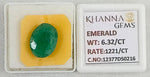 Load image into Gallery viewer, 6.32/CT Natural Panna Stone with Govt. Lab Certificate-12377D50216