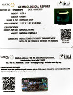 Load image into Gallery viewer, 10.28/CT Natural Panna Stone with Govt. Lab Certificate (34410)