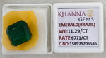Load image into Gallery viewer, 11.29/CT Natural Panna Stone with Govt. Lab Certificate-15897S205536
