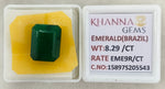 Load image into Gallery viewer, 8.29/CT Natural Panna Stone with Govt. Lab Certificate-15897S205543
