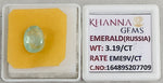 Load image into Gallery viewer, 3.19/CT Natural Panna Stone with Govt. Lab Certificate-16489S207709
