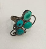Load image into Gallery viewer, 9.10/GM FIROZA SILVER RING (525.00)