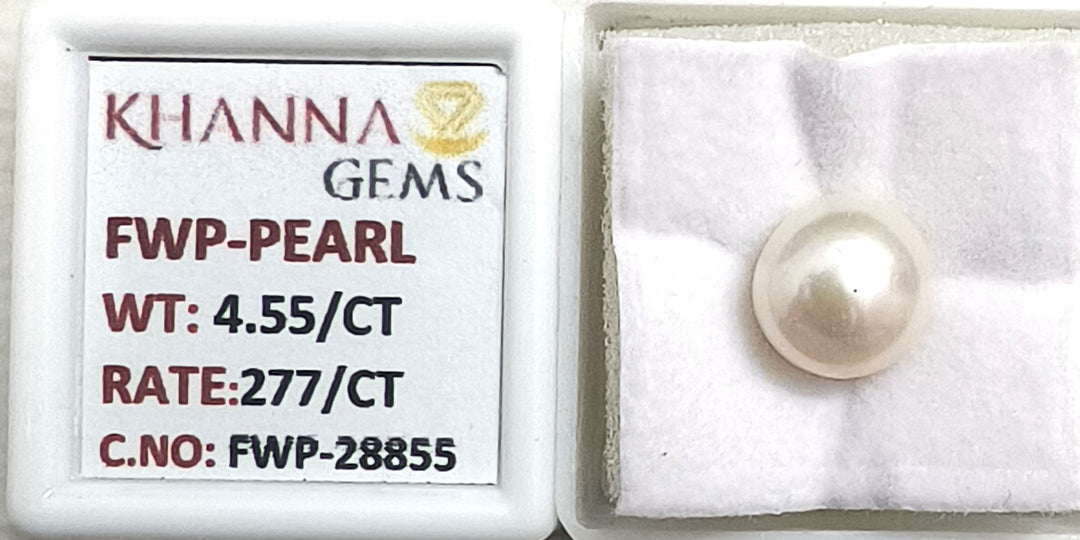 4.55/CT Natural Fresh Water Pearl With Lab Certificate