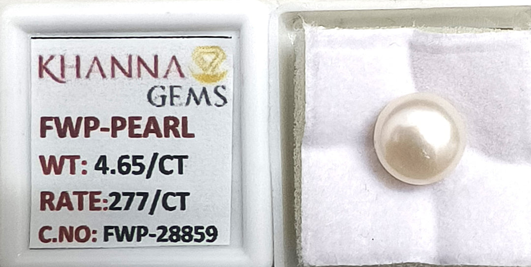 4.65/CT Natural Fresh Water Pearl With Lab Certificate