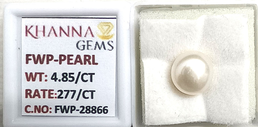 4.85/CT Natural Fresh Water Pearl With Lab Certificate
