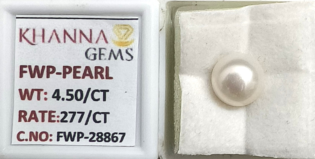 4.50/CT Natural Fresh Water Pearl With Lab Certificate