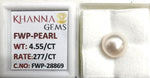 Load image into Gallery viewer, 4.55/CT Natural Fresh Water Pearl With Lab Certificate