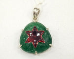 Load image into Gallery viewer, 14.17/GM INDIAN JADE ISLVER PENDANT (2750.00)