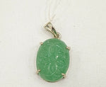 Load image into Gallery viewer, 10.13/GM INDIAN JADE SILVER PENDANT (2750.00)