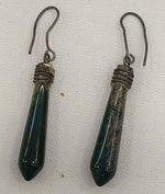 Load image into Gallery viewer, 7.20/GM JADE SILVER EAR RINGS (525)