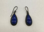 Load image into Gallery viewer, 7.20/GM LAPIS SILVER EAR RINGS (525)