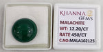 Load image into Gallery viewer, 12.20/CT Natural Malachite Gemstone of Premium Quality-MALA102125