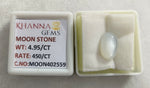 Load image into Gallery viewer, 4.95/CT Moon Stone with Govt. Lab Certificate (450)