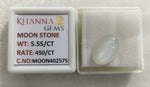 Load image into Gallery viewer, 5.55/CT Moon Stone with Govt. Lab Certificate (450)