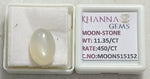 Load image into Gallery viewer, 11.35/CT Moon Stone with Govt. Lab Certificate
