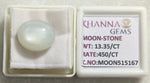 Load image into Gallery viewer, 13.35/CT Moon Stone with Govt. Lab Certificate (450)