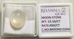 Load image into Gallery viewer, 13.10/CT Moon Stone with Govt. Lab Certificate (450)