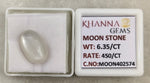 Load image into Gallery viewer, 6.35/CT Moon Stone with Govt. Lab Certificate (450)