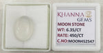 Load image into Gallery viewer, 6.35/CT Moon Stone with Govt. Lab Certificate (450)