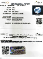 Load image into Gallery viewer, 2.26/CT Natural Blue Sapphire with Govt Lab Certificate (23310)
