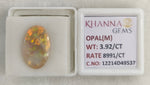 Load image into Gallery viewer, 3.92/CT Natural Opal with Govt. Lab Certificate-12214D49537