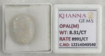 Load image into Gallery viewer, 8.31/CT Natural Opal with Govt. Lab Certificate-12214D49540