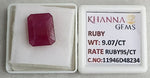 Load image into Gallery viewer, 9.07/CT Natural Ruby Stone with Govt. Lab Certificate-11946D48234