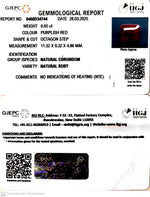 Load image into Gallery viewer, 6.65/CT Natural Ruby with Govt. Lab Certificate