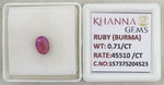 Load image into Gallery viewer, 0.71/CT Natural Old Burma Ruby with IIGJ Govt. Lab Certificate-15737S204523