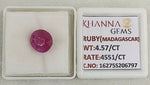 Load image into Gallery viewer, 4.57/CT Natural Ruby Stone with Govt. Lab Certificate-16275S206797