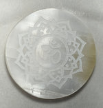 Load image into Gallery viewer, SELENITE CHARGING PLATE OM CHARGING PLATE