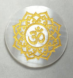 Load image into Gallery viewer, SELENITE CHARGING ROUND PLATE OM 2