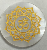Load image into Gallery viewer, SELENITE CHARGING ROUND PLATE  OM 6