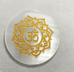 Load image into Gallery viewer, SELENITE CHARGING ROUND PLATE  OM 9