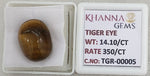 Load image into Gallery viewer, 14.1/CT Tiger Eye with Govt. Lab Certificate-TGR00005